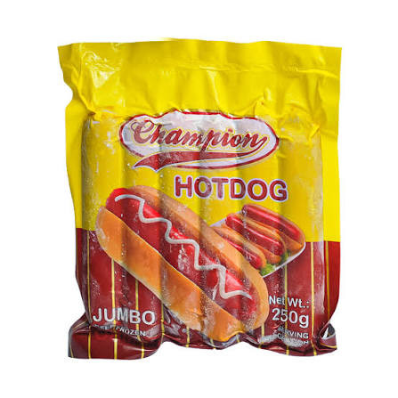 CHAMPION JUMBO HOTDOG 250G